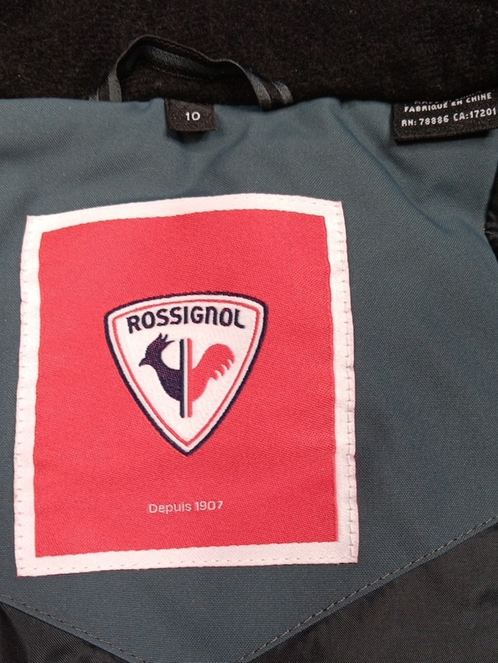 Rossignol Winter Snow Coat Kids Winter Hooded Ski Jacket Size 10 - Picture 7 of 11